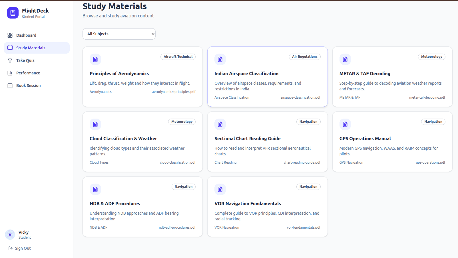 FlightDeck: Study Materials