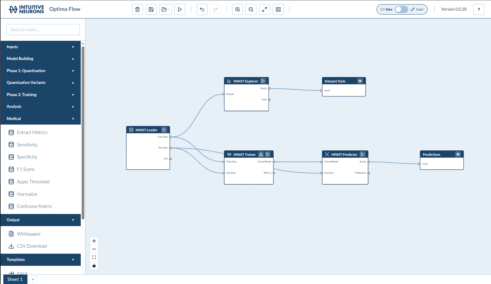 OptimaFlow: ML Workflow Canvas