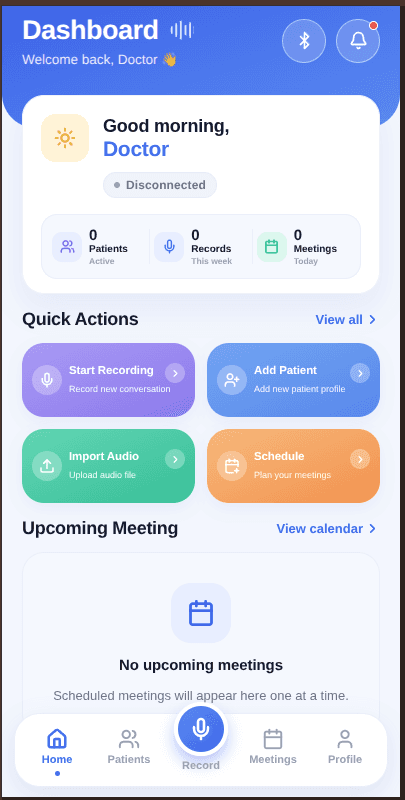 MediScribe: Doctor Dashboard
